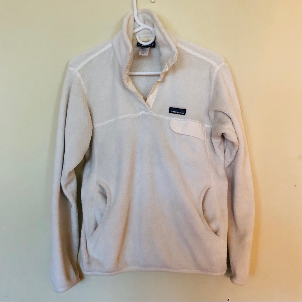 White Patagonia pullover